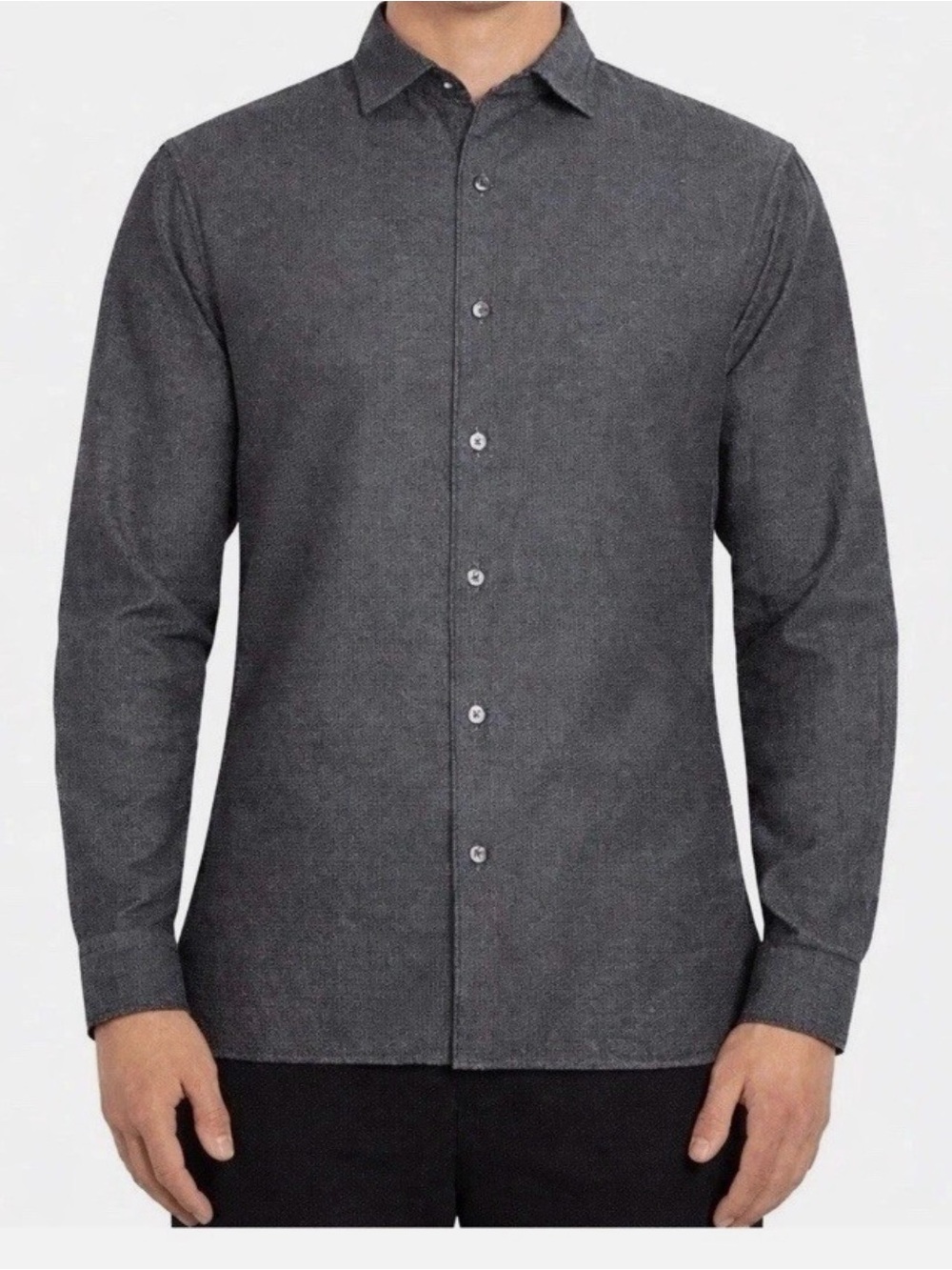 Ted Baker Men's Black Button-Down Dress Shirt